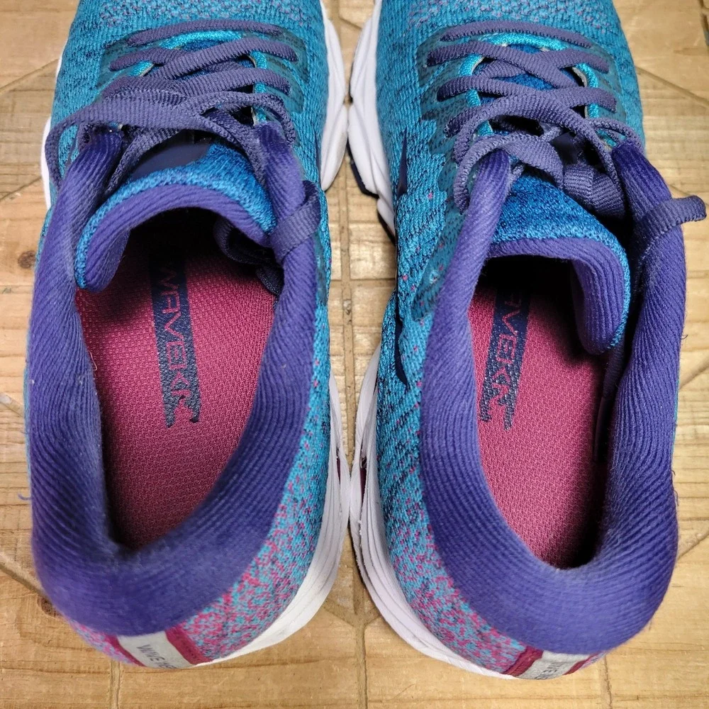 Mizuno Wave Inspire 16 Women's 7 Sneaker Waveknit Enamel Blueโ Running Shoes Gym - Picture 10 of 13